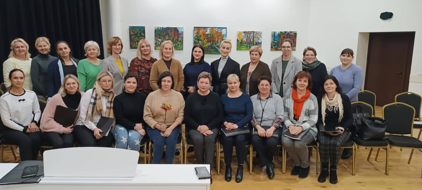 Jurbarko kultūros centro moterų choro „Saulė“ repeticijos svečias – chorvedė iš Ukrainos